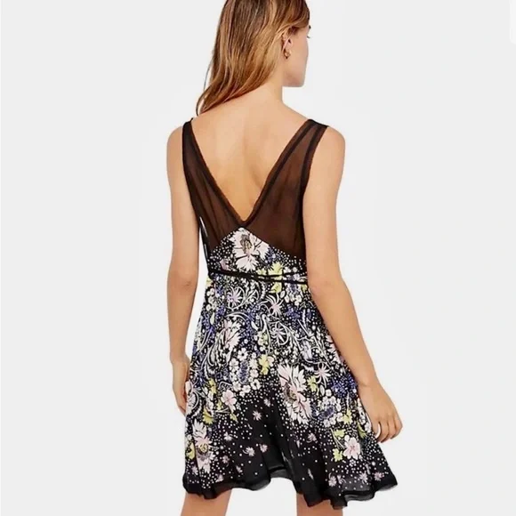 Like New Free People - Longwood Floral Slip Dress - S - Picture 12 of 12
